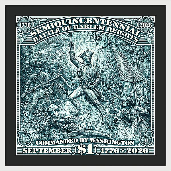 Battle of Harlem Heights $1 - Framed Print