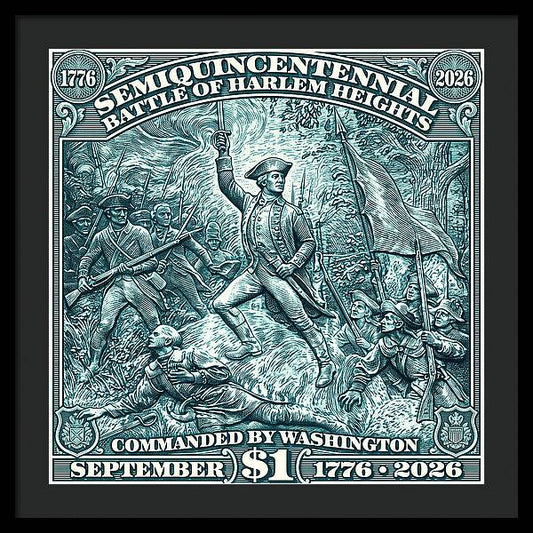 Battle of Harlem Heights $1 - Framed Print