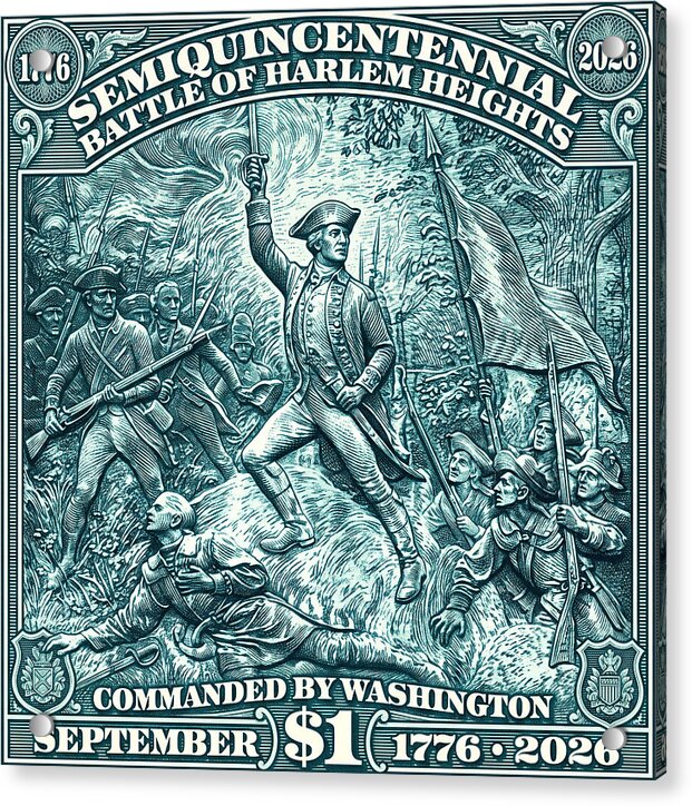 Battle of Harlem Heights $1 - Acrylic Print
