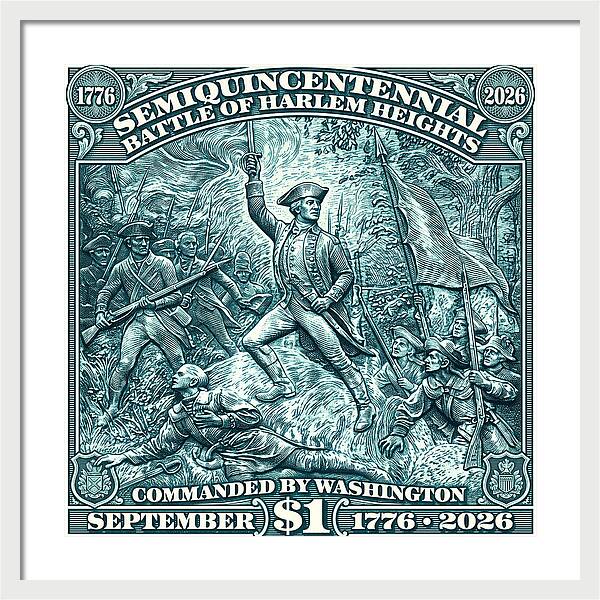 Battle of Harlem Heights $1 - Framed Print