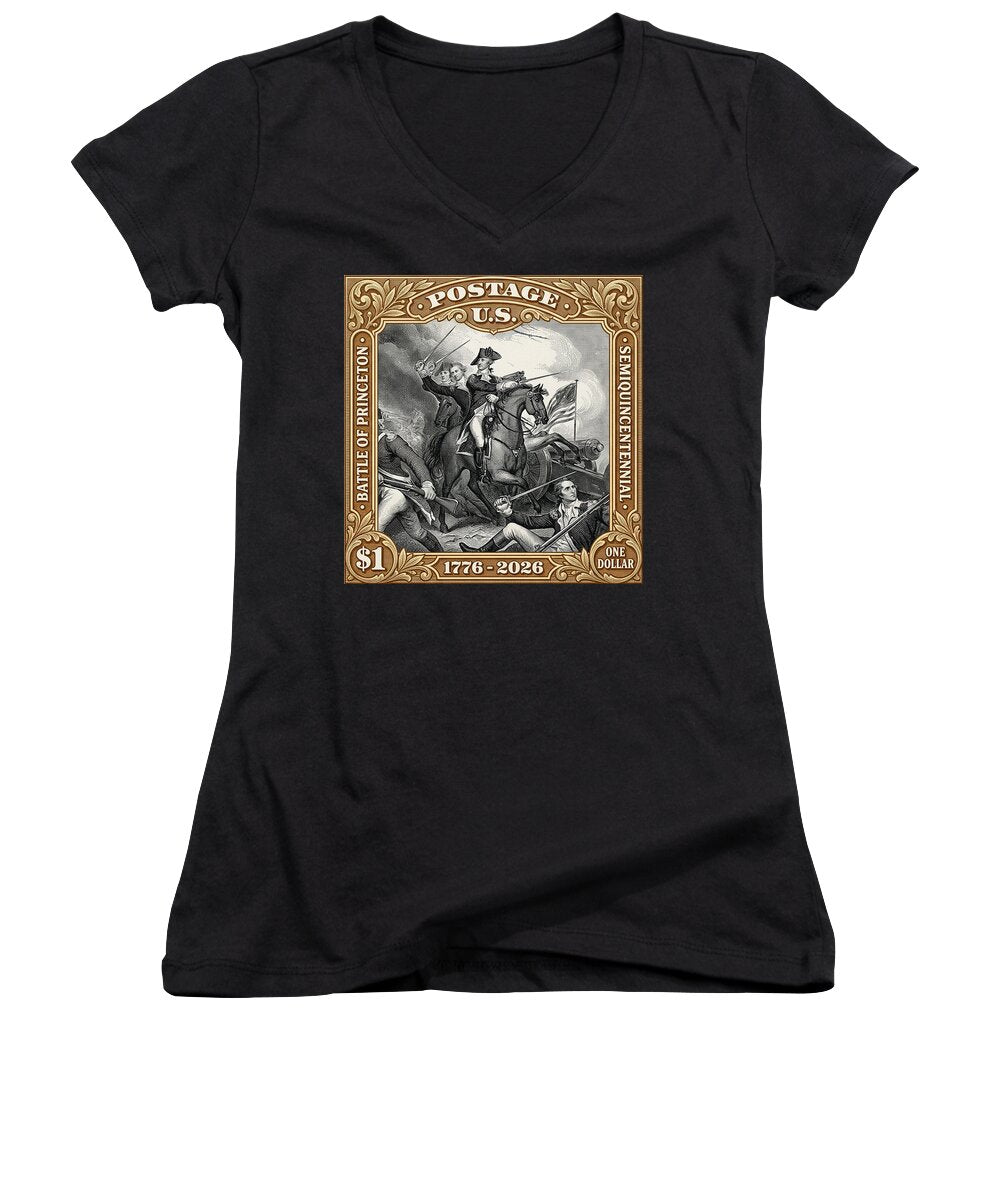 Battle of Princeton $1 - Women's V-Neck