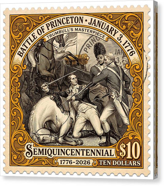 Battle of Princeton $10 - Canvas Print
