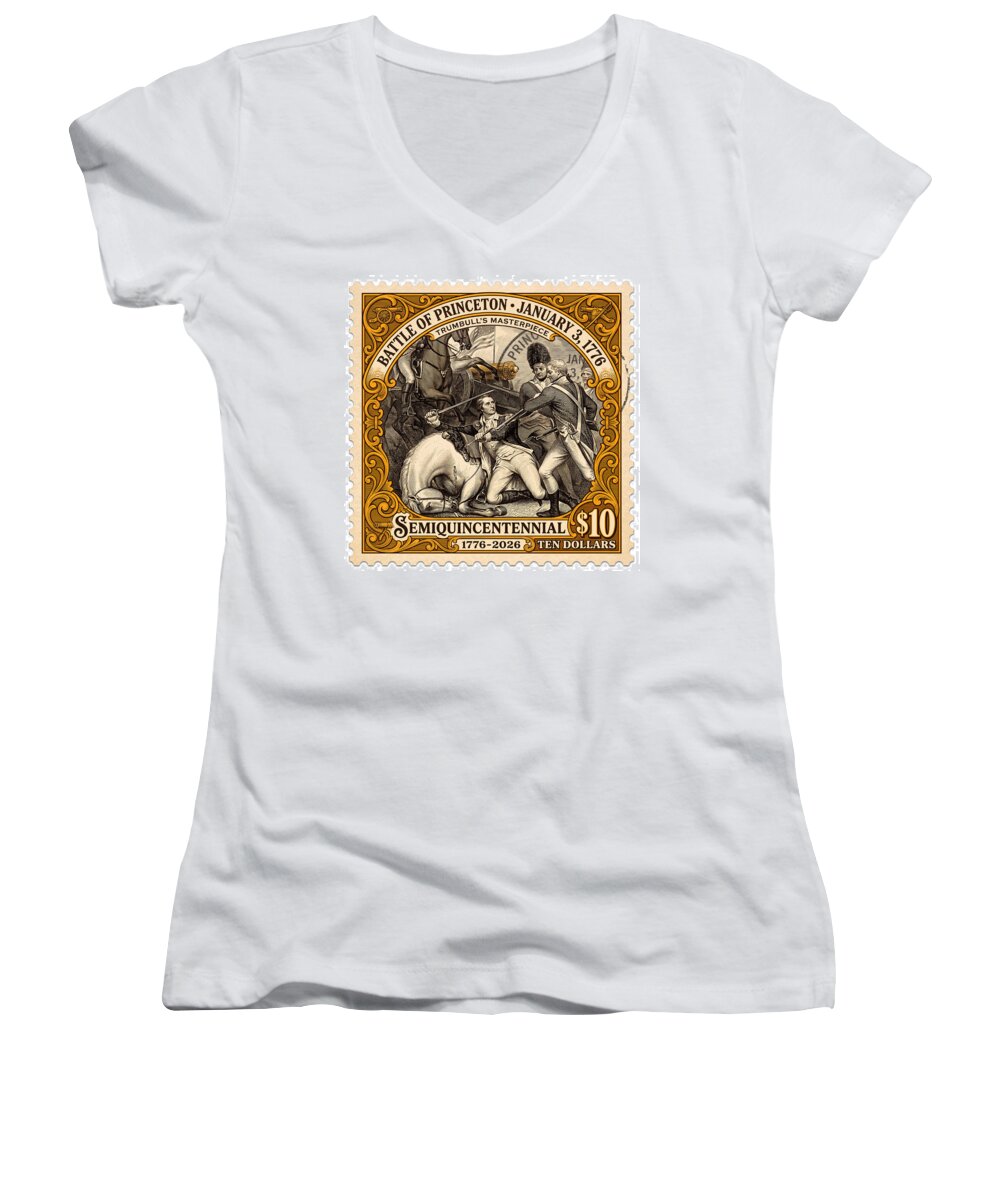Battle of Princeton $10 - Women's V-Neck