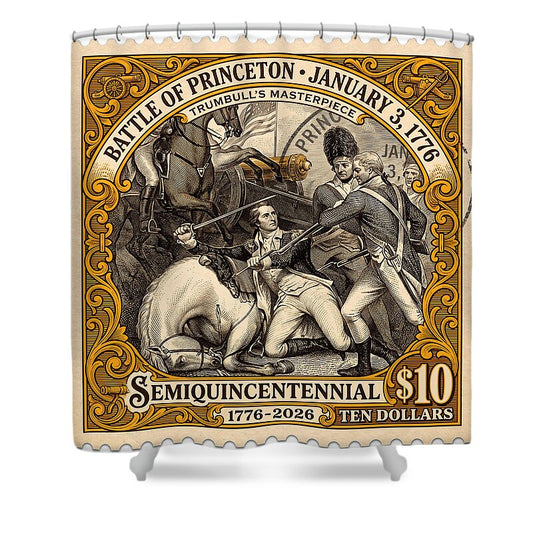 Battle of Princeton $10 - Shower Curtain