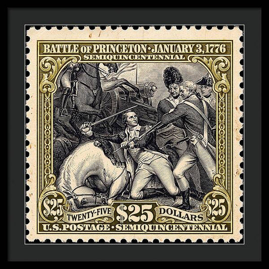 Battle of Princeton $25 - Framed Print