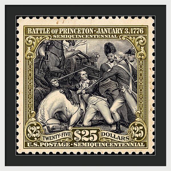 Battle of Princeton $25 - Framed Print