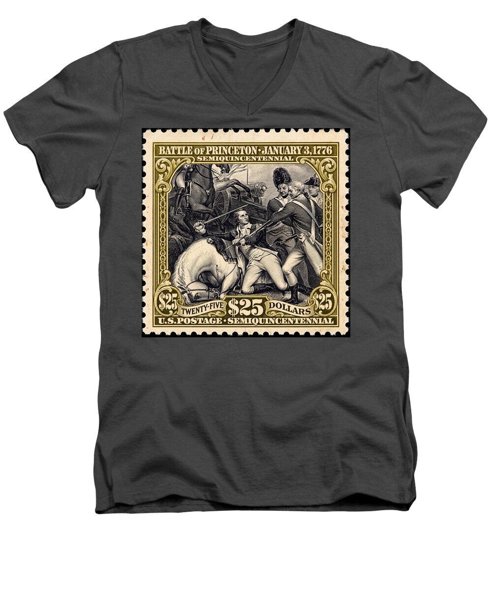 Battle of Princeton $25 - Men's V-Neck T-Shirt