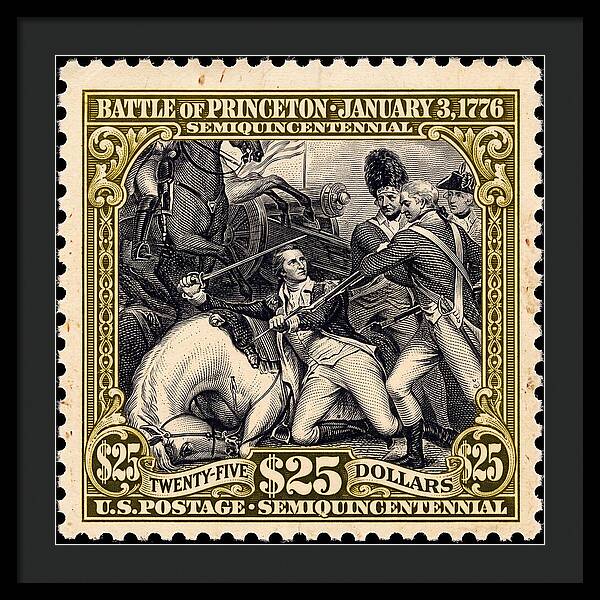Battle of Princeton $25 - Framed Print