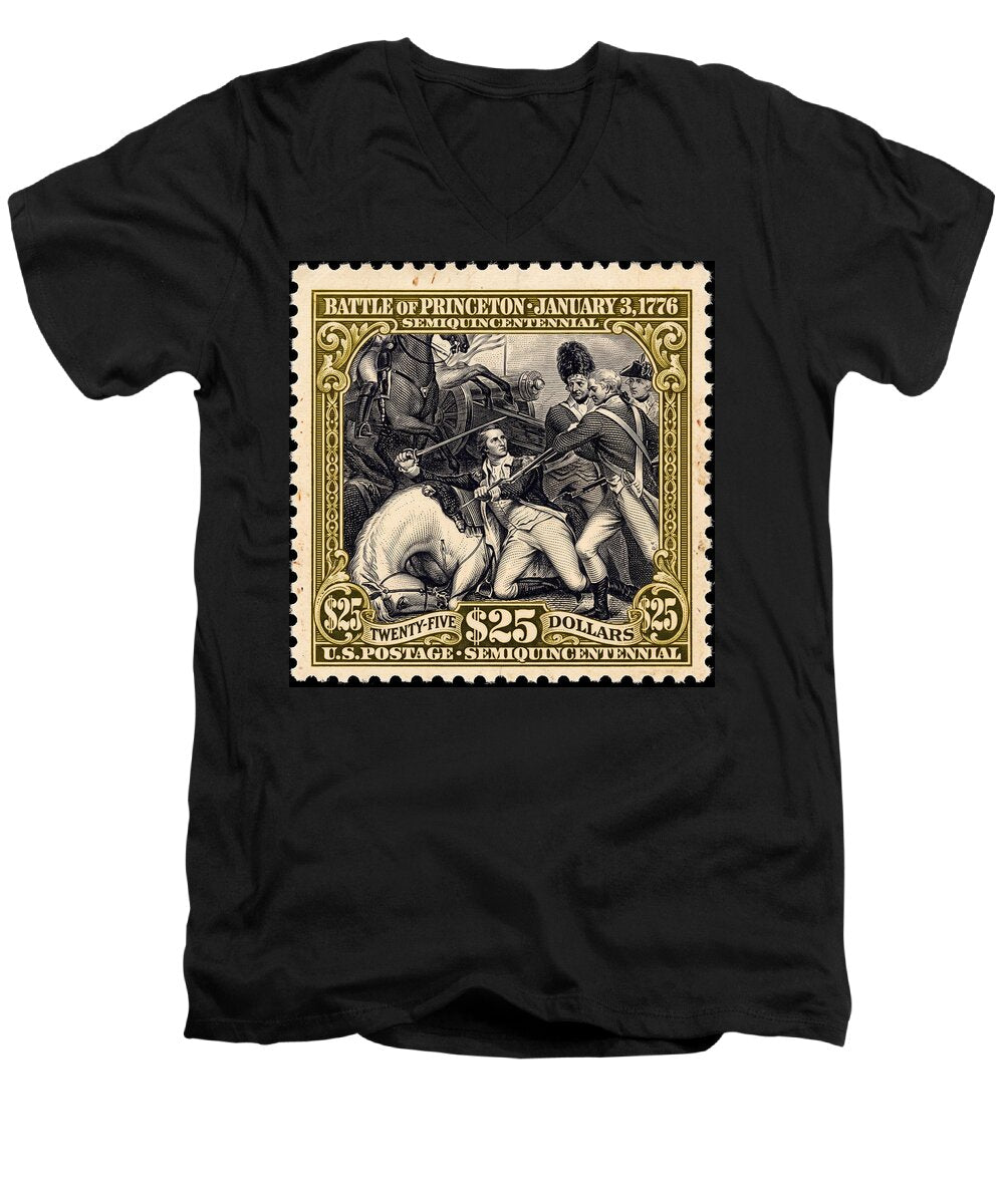 Battle of Princeton $25 - Men's V-Neck T-Shirt