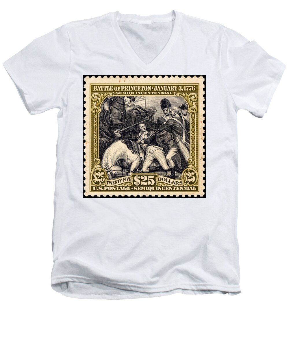 Battle of Princeton $25 - Men's V-Neck T-Shirt