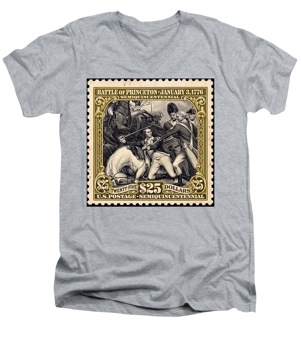 Battle of Princeton $25 - Men's V-Neck T-Shirt