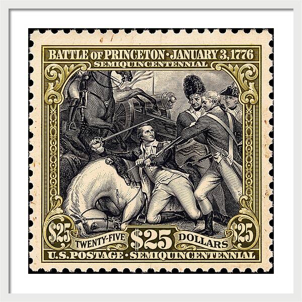 Battle of Princeton $25 - Framed Print