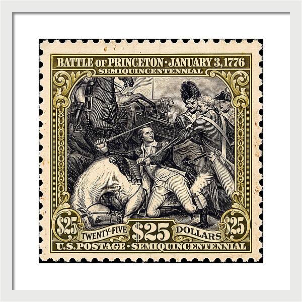 Battle of Princeton $25 - Framed Print