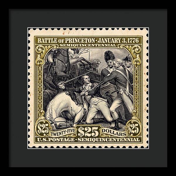 Battle of Princeton $25 - Framed Print
