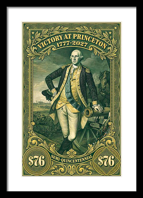 Battle of Princeton $76 - Framed Print