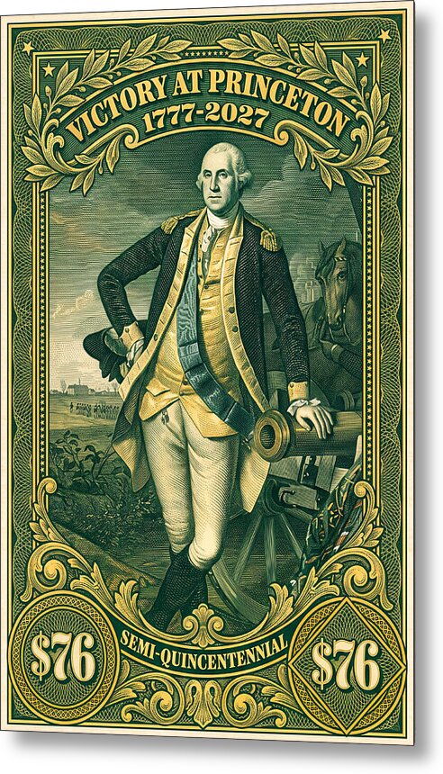 Battle of Princeton $76 - Metal Print