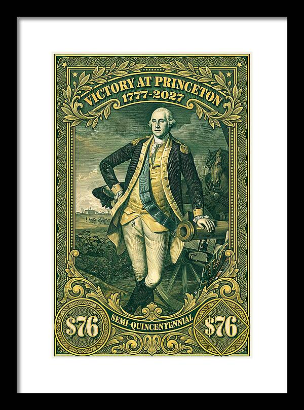 Battle of Princeton $76 - Framed Print