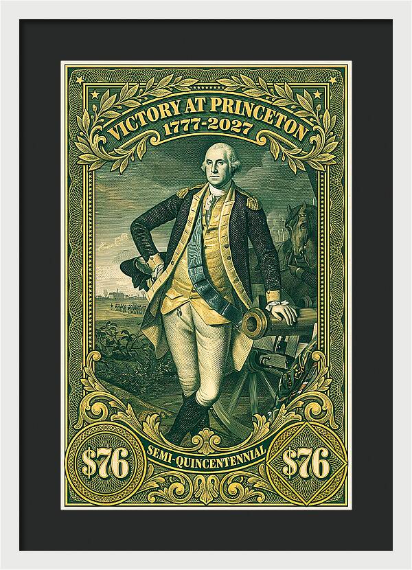 Battle of Princeton $76 - Framed Print