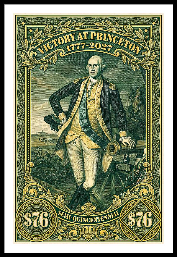 Battle of Princeton $76 - Framed Print