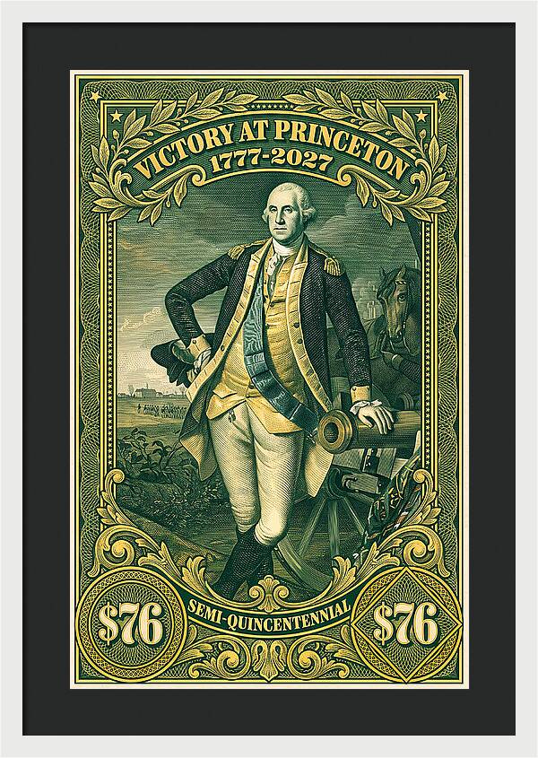 Battle of Princeton $76 - Framed Print