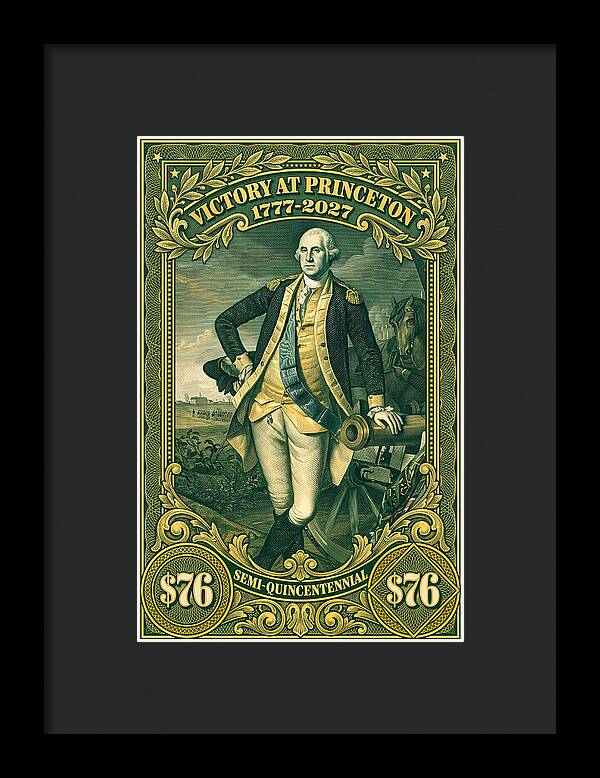 Battle of Princeton $76 - Framed Print