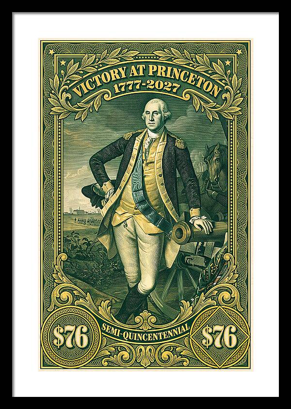 Battle of Princeton $76 - Framed Print