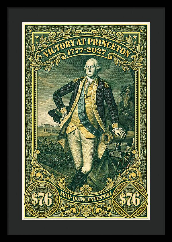 Battle of Princeton $76 - Framed Print