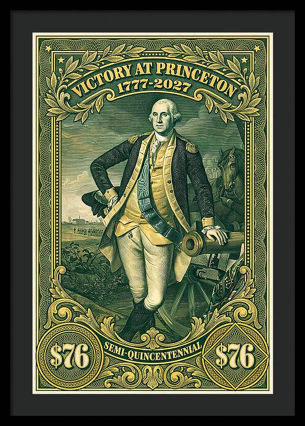Battle of Princeton $76 - Framed Print