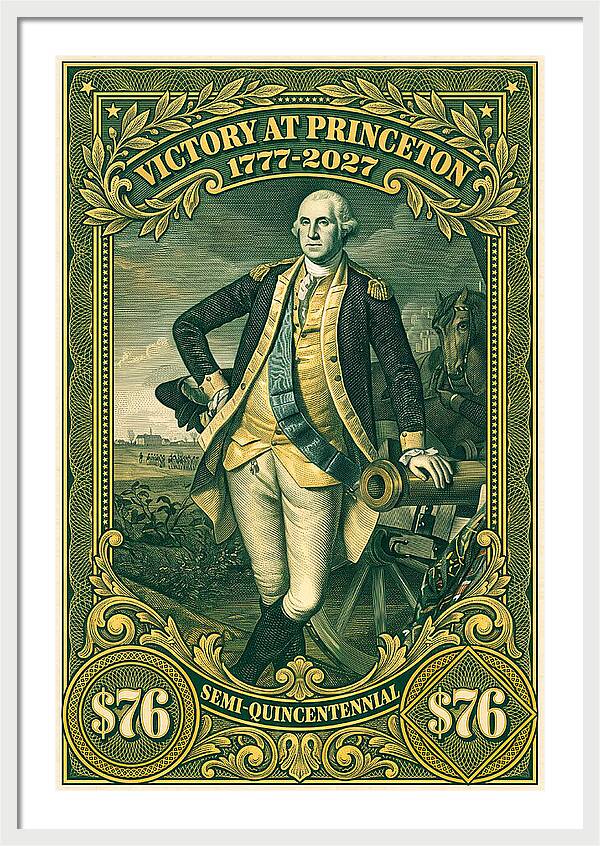 Battle of Princeton $76 - Framed Print