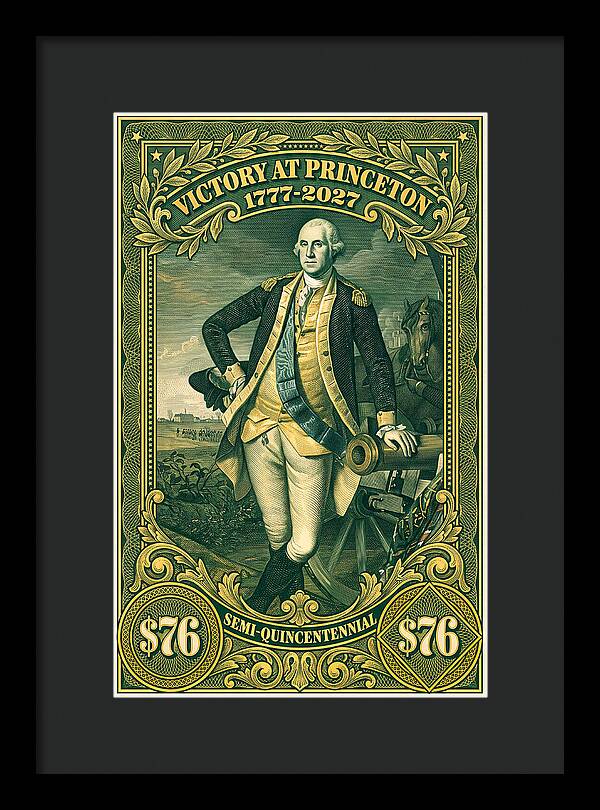 Battle of Princeton $76 - Framed Print