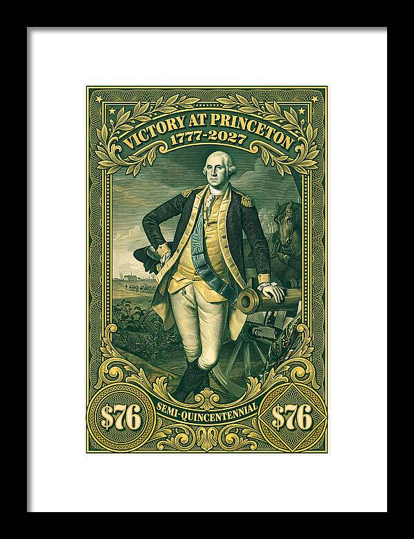 Battle of Princeton $76 - Framed Print