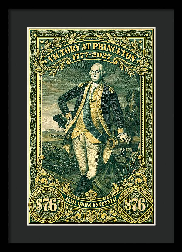 Battle of Princeton $76 - Framed Print