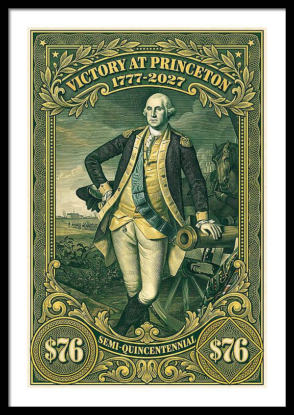 Battle of Princeton $76 - Framed Print