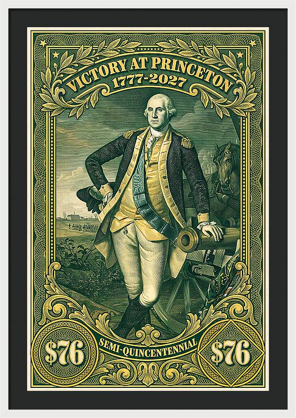 Battle of Princeton $76 - Framed Print