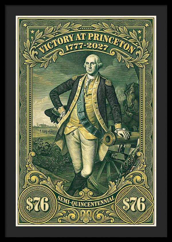 Battle of Princeton $76 - Framed Print