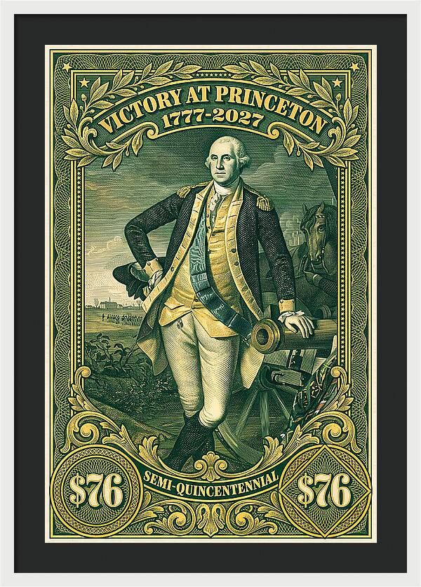 Battle of Princeton $76 - Framed Print