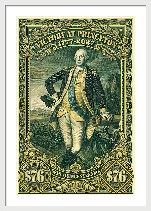 Battle of Princeton $76 - Framed Print