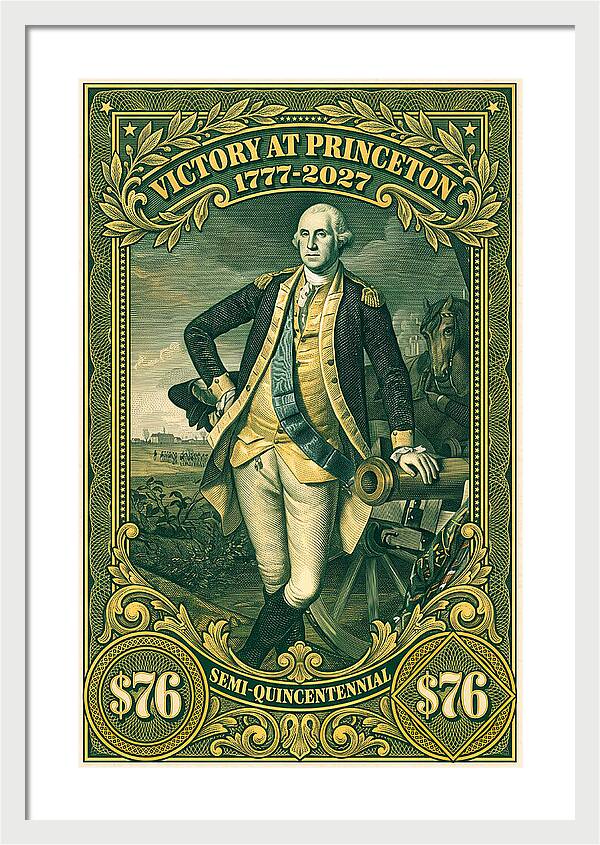 Battle of Princeton $76 - Framed Print