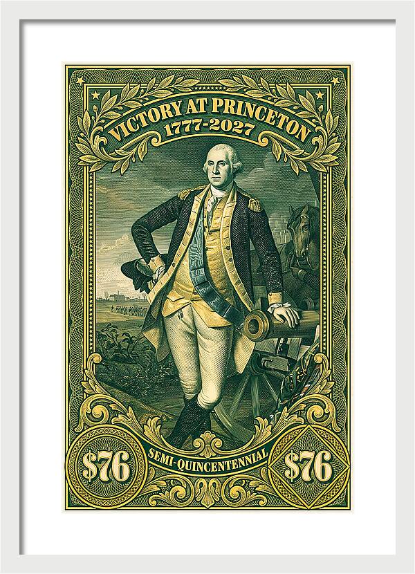 Battle of Princeton $76 - Framed Print
