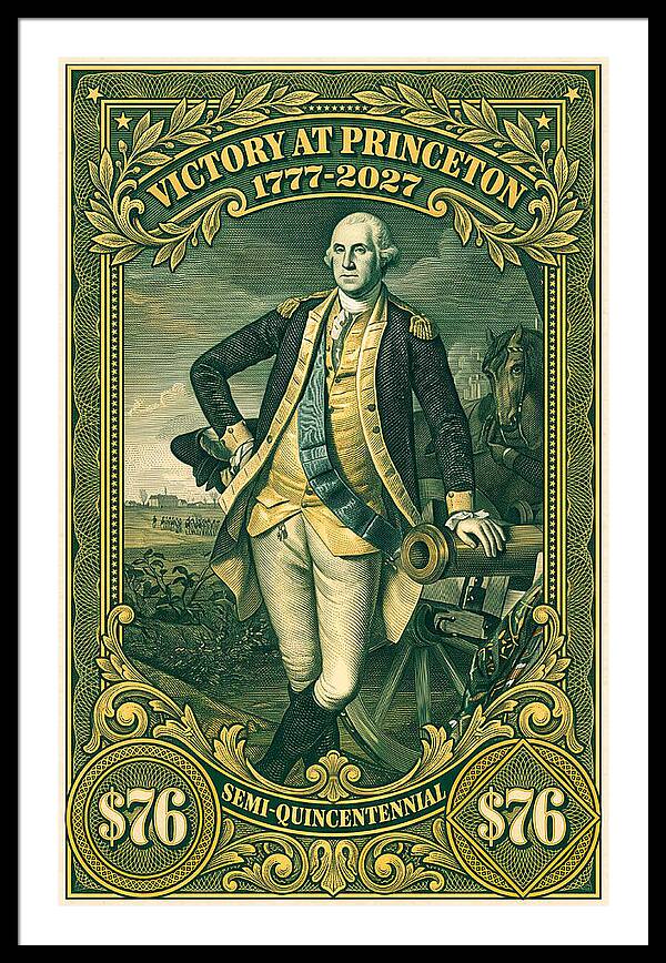 Battle of Princeton $76 - Framed Print