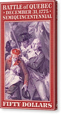 Battle of Quebec $50 - Canvas Print