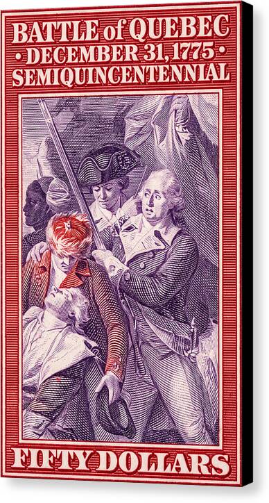 Battle of Quebec $50 - Canvas Print