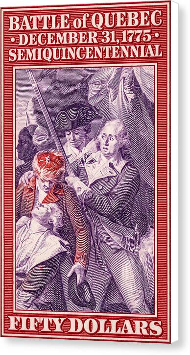 Battle of Quebec $50 - Canvas Print