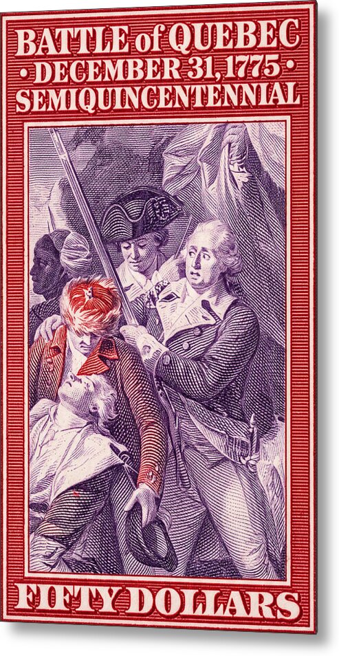 Battle of Quebec $50 - Metal Print