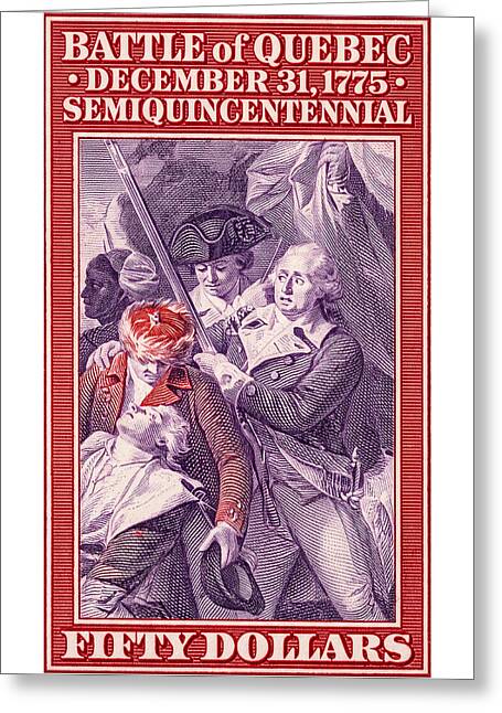 Battle of Quebec $50 - Greeting Card
