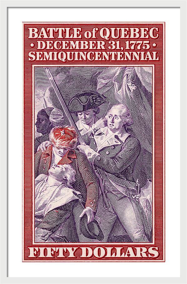 Battle of Quebec $50 - Framed Print