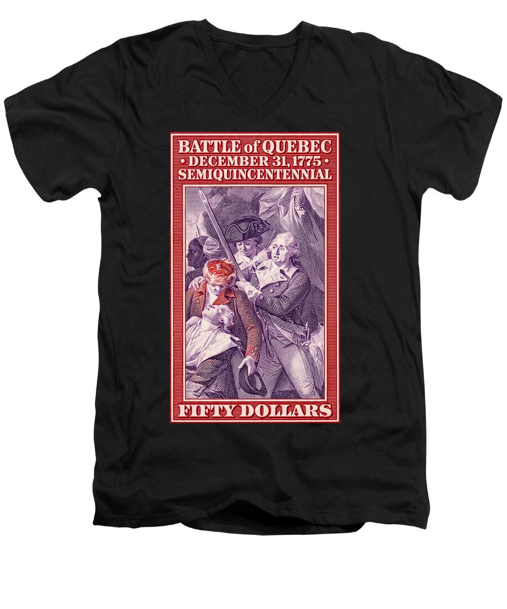 Battle of Quebec $50 - Men's V-Neck T-Shirt