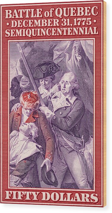 Battle of Quebec $50 - Wood Print