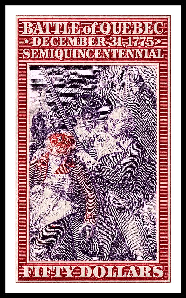 Battle of Quebec $50 - Framed Print