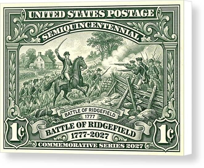 Battle of Ridgefield 1c - Canvas Print